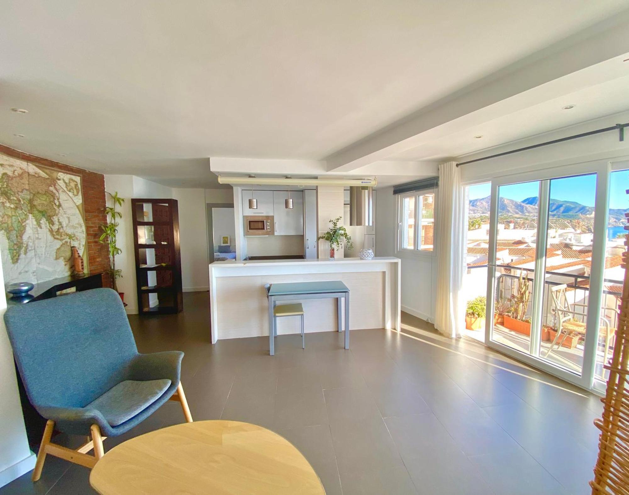 Modern Apartment Stunning Sea Views And Pool Nerja Ngoại thất bức ảnh